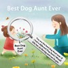 ENSIANTH Dog Aunt Gift Best Dog Aunt Ever Keychain Special