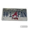 Atlanta Braves #1 Fan Georgia State Metal License Plate Vintage