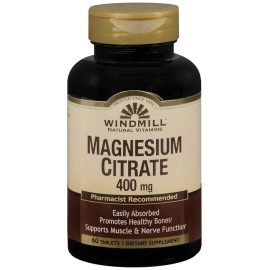 Windmill Magnesium Citrate 400 mg Tablets 60 EA