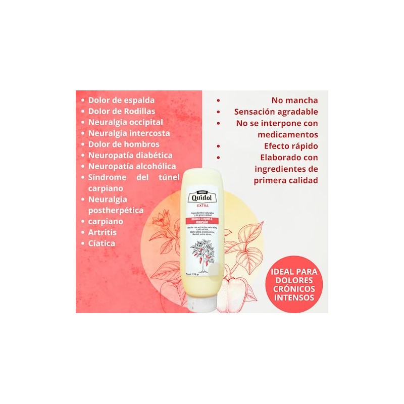 Sin Dolor Quidol Extra 150 gr - Ungento para Dolor