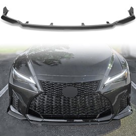 HHENGYISOUL Front Bumper Lip Chin Spoiler Fit for 2021-2022 Lexus IS350 IS500 F-Sport V-Style,Painted Black Front Bumper Lip Compatible with 2021-2022 Lexus IS350 IS500 F-Sport V-Style,Carbon