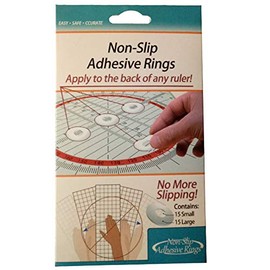 HONEYSEW Little Foot TPT That Purple Thang with Crafters Workshop TrueCut Non-Slip Adhesive Rings Ruler Grips (1pack Non-Slip Rings)