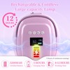 BOMOQING 126W Rechargeable UV LED Nail Lamp, Portable Cordless Nail