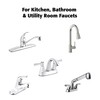 Plumb Pak 16" Lead-Free E-Z Faucet Supply Tube, Stainless Steel