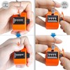 White Deer Hand Tally Counter 4 Digit Number Dual Clicker