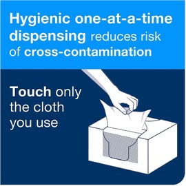 Tork Tork Premium Disposable Wash Cloth - Extra Soft and Durable - 1 ply Highly Absorbent Wash Flannel - For Patient Care - 19.2 x 30 cm - 135 Wash Cloths