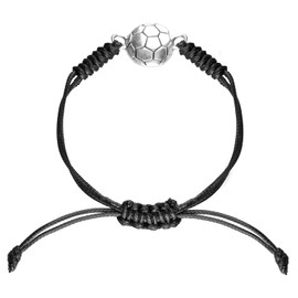 Luckious 15 Pcs Football Bracelets Wristbands, Football Bracelets Football Decorative Braided Rope Bracelets Football Friendship Bracelets Football Party Bag Stuffers