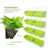 ILWorkTLs 8 Pockets Vertical Planters,Wall Mounted Plastic Plant Grow Pots,Wall