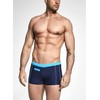 Aquarti Men's Swimming Trunks Short with Contrast Piping, 010 Dark