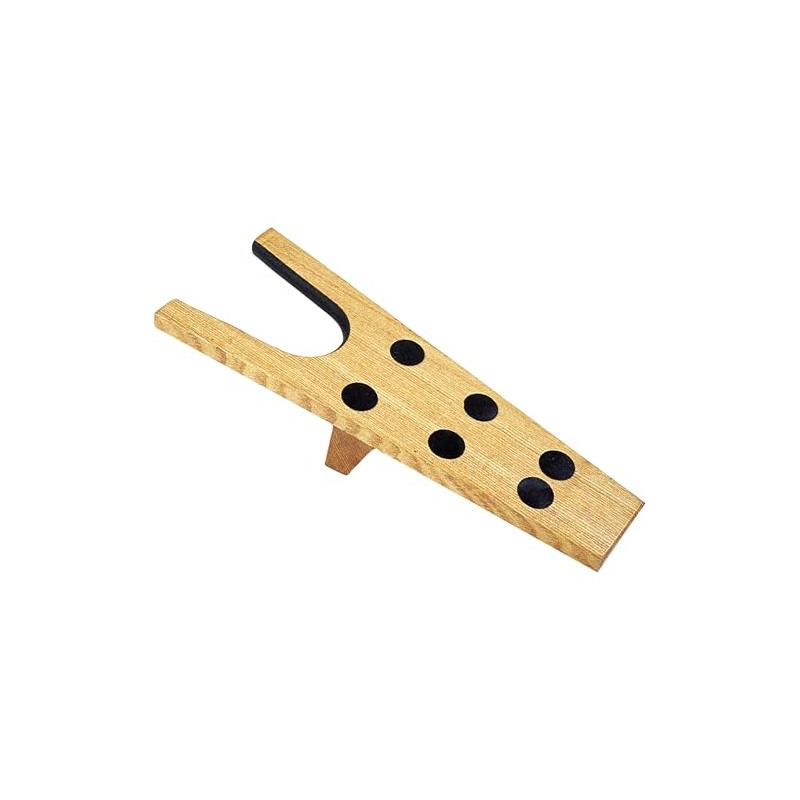Roma Wooden Boot Jack With Rubber Grip Natural