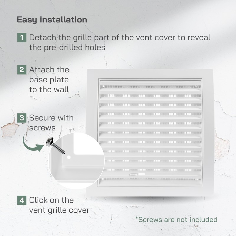 Vent Systems 190 x 190 mm / 7.5 x 7.5