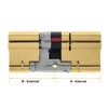 40 (INT) X 55 (EXT) 40/55 Brass YALE Platinum 3