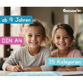 Quatschkopf Winter, City Country River Version for Cold Days, Game Block with 35 Fun and Creative Categories, Gift Idea Winter Holiday Boys Girls, Family Game from 9 Years