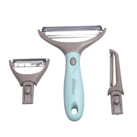 Fruit Peeler Vegetable Peeler 3-in-1 Trio Peeler Set Julienne Peeler Potato Peeler Vegetable Peeler Slicer Stainless Steel