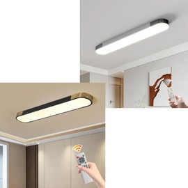 Qcyuui Kitchen Lighting Fixtures Ceiling,39.4 Inch Dimmable Modern Led Ceiling Light Long Linear Ceiling Light Fixture for Office Bedroom Kitchen Hallway