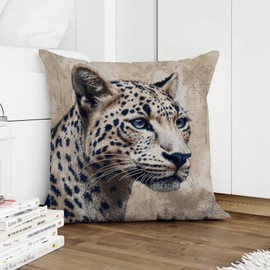 BRUYU5SE Throw Pillow Covers Antelope Black Animal Print Cushion Cases Abstract Leopard Graphite Dot Pillow Cover Accent Throw Pillow Covers Farmhouse Decorative for Sofa Patio Couch 18x18 in