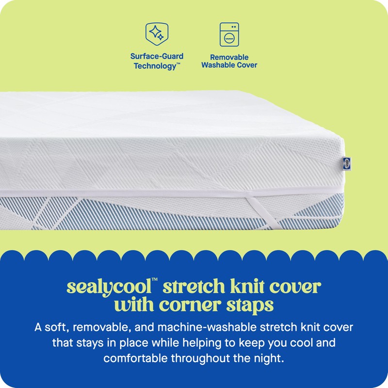 Sealy Dreamlife 2” Gel Memory Foam King Mattress Topper with