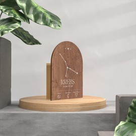 Sternzeichen Krebs Holzkarte - Geburtstagskarte - Sternzeichen Krebs Geschenke, Krebs Sternzeichen, Alles über das Sternzeichen Krebs, Krebs Sternzeichen Geschenk, Karte Sternzeichen Krebs