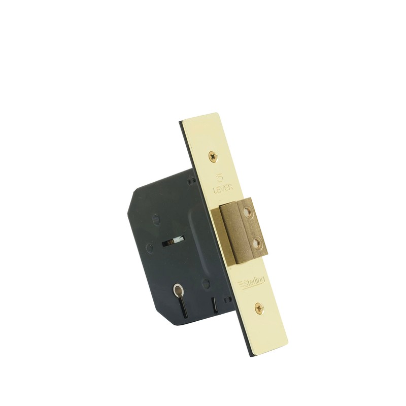 Sterling MLD525 2.5-inch/67mm 5-Lever Deadlock - Brass