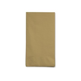16-Count Touch of Color 3-Ply Paper Guest Napkin, Glittering Gold