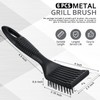 Sliner 6 Pcs 8 Inch Grill Brush with Scrap Black
