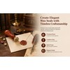 2 Pcs Frame Wax Seal Stamp Set, 3D Embossed Brass
