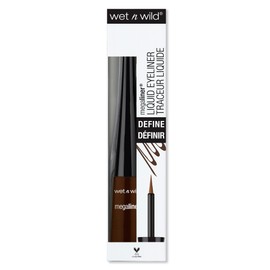 wet n wild MegaLiner Liquid Eyeliner, Dark Brown, 3.5 ml