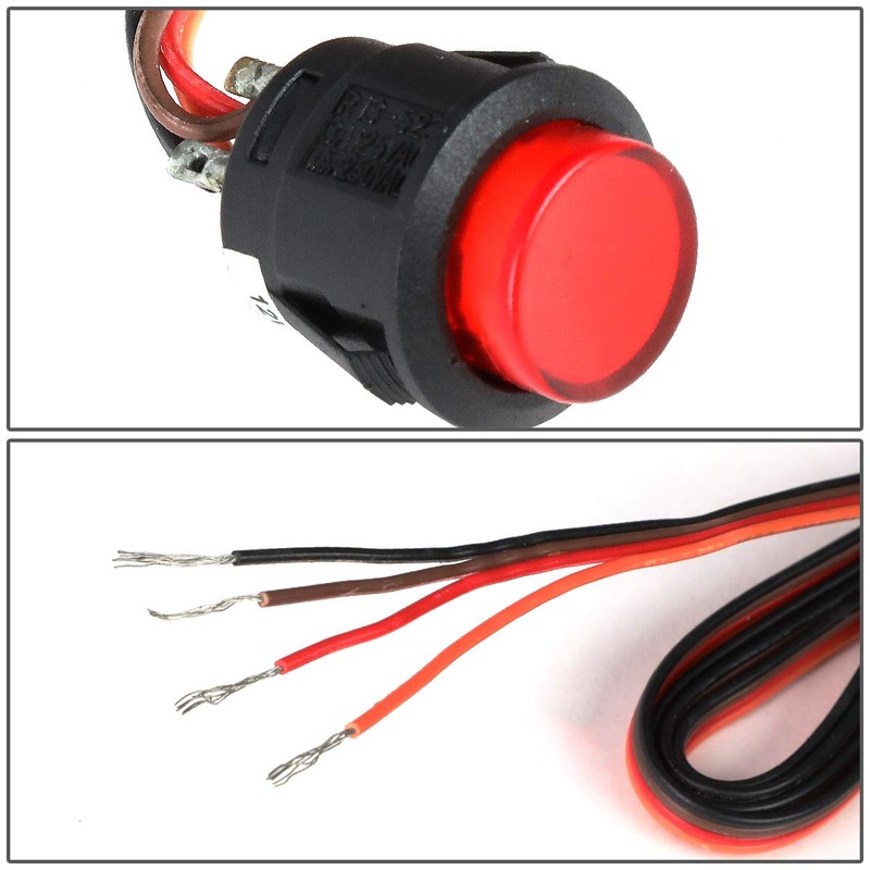 NRG Innovations WSS-100BK Black Steering Single Switch (Extended Kit)