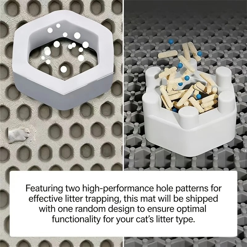PawComfort Cat Litter Mat – Honeycomb Double Layer Design, Litter