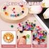 PATIKIL Pack of 250 6 mm Bicone Glass Crystal Beads,