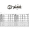 304 Stainless Steel Ring Lifting Expansion Shield Anchor Eye Bolt