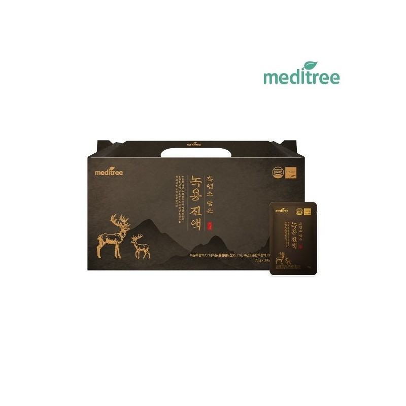 MediTree 메디트리 흑염소 담은 생 녹용진액 1박스(30포) Meditree Black Goat