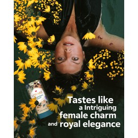 LOVARE Cleopatra’s Night Loose Leaf Tea Sampler 80 g – Made in Ukraine — Green Tea, Pineapple, Apple, Rose Buds and Petals, Calendula, Safflower, and More with 15 Paper Filters