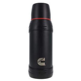 Cummins CMNTHERMOSBK Large 2-Liter Stainless Steel Insulated Water Bottle 67-Ounce Vacuum-Insulated Thermal-Black and Red