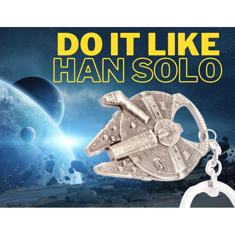 Han Solo Millennium Falcon Bottle Opener in Spaceship Look with