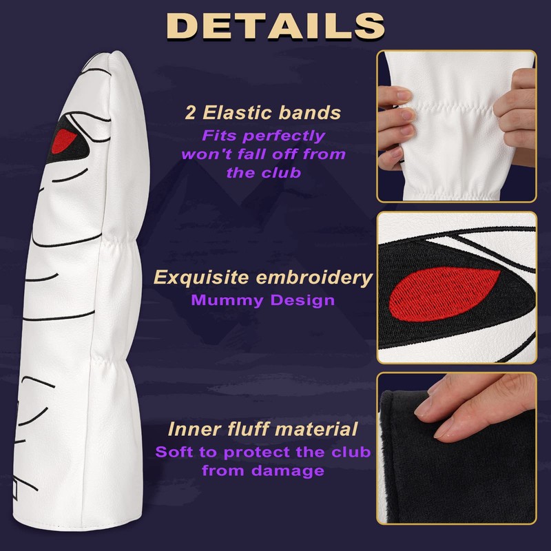 Golf Club Head covers Hybrid Utility Rescue with Interchangeable Number