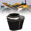 51mm/2in Motorcycle Air Filter ClampOn Dustproof Rubber Black Replacement for