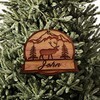 Customized Elk with your name - Cedar Ornament
