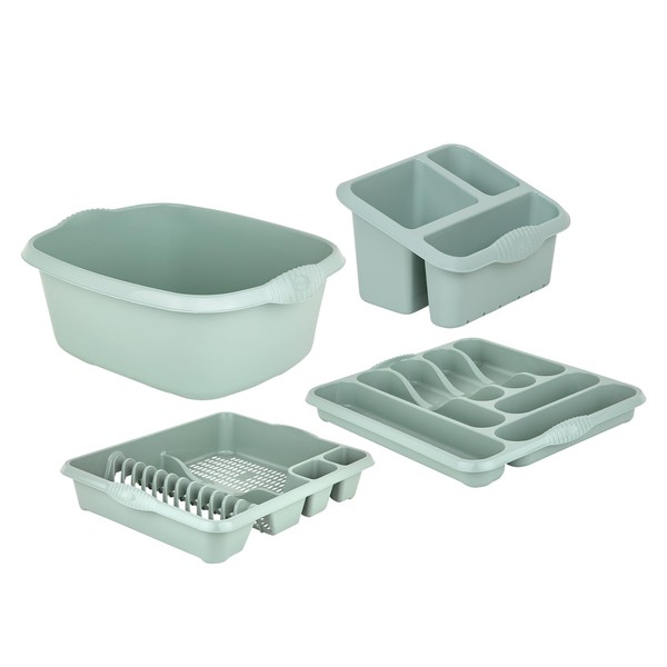M1SS SILVER SAGE - 4 Piece Casa Plastic Kitchen Set