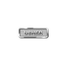 Badge-Usher-Magnetic-Silver