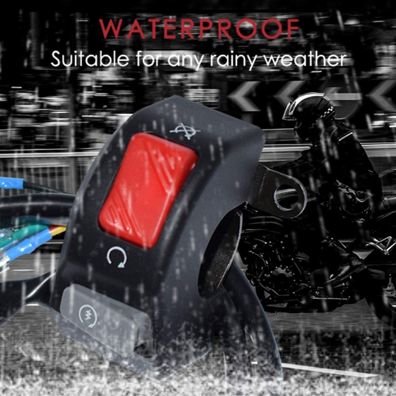 12V Right Motorcycle Switches 7/8" 22mm Handlebar Mount Headlight Fog