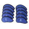 10pcs Golf Club Head Cover Breathable Nylon Mesh Soft Lining