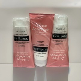 Neutrogena Oil Free Acne Wash Pink Grapefruit Cream Cleanser 6oz Exp2016 READ..