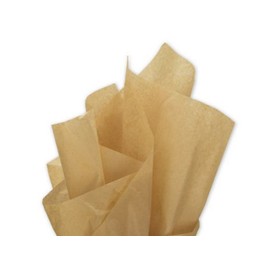 MustBeBonkers Tissue Wrapping Paper Sheets - 16gms - Acid Free - 50x75 cm (Natural (Tan), 10)
