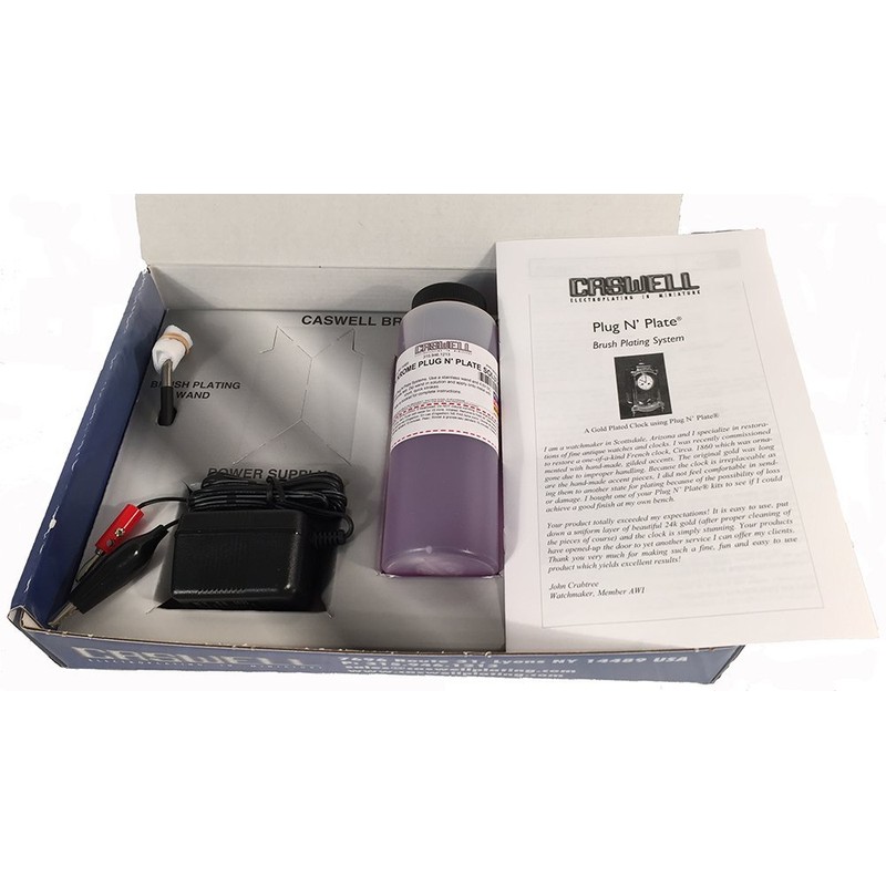 Caswell Plug N' Plate Black Krome Kit