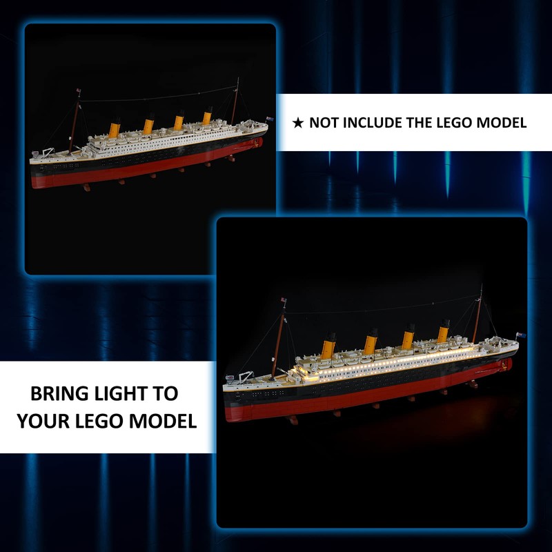 YEABRICKS LED Light for -10294 Creator Expert Titanic Building Blocks
