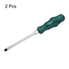 sourcing map 2pcs SL6 Flat Head Screwdriver 8.9" Magnetic Demolition