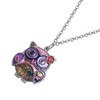 NEWEI Cute Enamel Owl Necklace Pendant for Women Jewelry Gifts