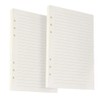 2 Pack A5 Paper Lined, 6 Holes Refill Paper Empty