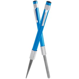 Eyech 2Pcs Serrated Knife Sharpener, Retractable Diamond Sharpening Rod Portable Pocket Knife Steel Sharpener Rod Multifunctional Knife Sharpening Tool for Outdoor Kitchen Fishing Hunting